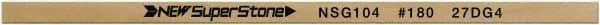 Value Collection - Flat Ceramic Finishing Stick - 100mm Long x 0.5mm Wide x 1mm Thick, 180 Grit - Benchmark Tooling