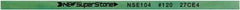 Value Collection - Flat Ceramic Finishing Stick - 100mm Long x 2mm Wide x 4mm Thick, 120 Grit - Benchmark Tooling