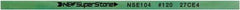 Value Collection - Flat Ceramic Finishing Stick - 100mm Long x 1.5mm Wide x 6mm Thick, 120 Grit - Benchmark Tooling
