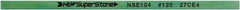 Value Collection - Flat Ceramic Finishing Stick - 100mm Long x 1mm Wide x 4mm Thick, 120 Grit - Benchmark Tooling