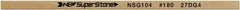Value Collection - Flat Ceramic Finishing Stick - 100mm Long x 2mm Wide x 4mm Thick, 180 Grit - Benchmark Tooling