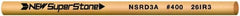 Value Collection - Round Ceramic Finishing Stick - 100mm Long x 2.35mm Wide x 2.4mm Thick, 400 Grit - Benchmark Tooling