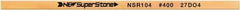 Value Collection - Flat Ceramic Finishing Stick - 100mm Long x 2mm Wide x 10mm Thick, 400 Grit - Benchmark Tooling