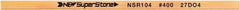 Value Collection - Flat Ceramic Finishing Stick - 100mm Long x 1.5mm Wide x 6mm Thick, 400 Grit - Benchmark Tooling