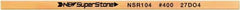 Value Collection - Flat Ceramic Finishing Stick - 100mm Long x 0.5mm Wide x 2mm Thick, 400 Grit - Benchmark Tooling