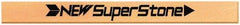 Value Collection - Flat Ceramic Finishing Stick - 40mm Long x 1mm Wide x 6mm Thick, 400 Grit - Benchmark Tooling