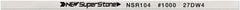 Value Collection - Flat Ceramic Finishing Stick - 100mm Long x 1mm Wide x 1mm Thick, 1,000 Grit - Benchmark Tooling