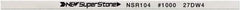 Value Collection - Flat Ceramic Finishing Stick - 100mm Long x 0.8mm Wide x 4mm Thick, 1,000 Grit - Benchmark Tooling