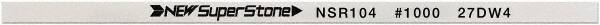 Value Collection - Flat Ceramic Finishing Stick - 100mm Long x 0.5mm Wide x 6mm Thick, 1,000 Grit - Benchmark Tooling