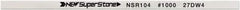 Value Collection - Flat Ceramic Finishing Stick - 100mm Long x 0.5mm Wide x 4mm Thick, 1,000 Grit - Benchmark Tooling
