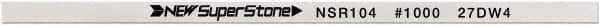 Value Collection - Flat Ceramic Finishing Stick - 100mm Long x 0.5mm Wide x 1mm Thick, 1,000 Grit - Benchmark Tooling
