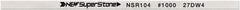 Value Collection - Flat Ceramic Finishing Stick - 100mm Long x 0.5mm Wide x 1mm Thick, 1,000 Grit - Benchmark Tooling