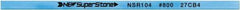 Value Collection - Flat Ceramic Finishing Stick - 100mm Long x 0.5mm Wide x 2mm Thick, 800 Grit - Benchmark Tooling