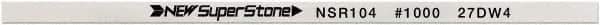 Value Collection - Flat Ceramic Finishing Stick - 100mm Long x 0.5mm Wide x 10mm Thick, 1,000 Grit - Benchmark Tooling