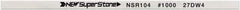 Value Collection - Flat Ceramic Finishing Stick - 100mm Long x 0.5mm Wide x 10mm Thick, 1,000 Grit - Benchmark Tooling