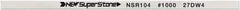 Value Collection - Flat Ceramic Finishing Stick - 100mm Long x 0.8mm Wide x 10mm Thick, 1,000 Grit - Benchmark Tooling