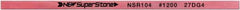 Value Collection - Flat Ceramic Finishing Stick - 100mm Long x 2mm Wide x 4mm Thick, 1,200 Grit - Benchmark Tooling