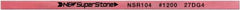 Value Collection - Flat Ceramic Finishing Stick - 100mm Long x 1.5mm Wide x 4mm Thick, 1,200 Grit - Benchmark Tooling