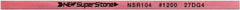 Value Collection - Flat Ceramic Finishing Stick - 100mm Long x 1mm Wide x 10mm Thick, 1,200 Grit - Benchmark Tooling