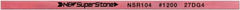 Value Collection - Flat Ceramic Finishing Stick - 100mm Long x 1mm Wide x 6mm Thick, 1,200 Grit - Benchmark Tooling
