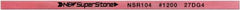 Value Collection - Flat Ceramic Finishing Stick - 100mm Long x 1mm Wide x 2mm Thick, 1,200 Grit - Benchmark Tooling