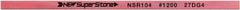 Value Collection - Flat Ceramic Finishing Stick - 100mm Long x 0.5mm Wide x 10mm Thick, 1,200 Grit - Benchmark Tooling