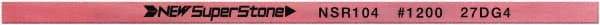 Value Collection - Flat Ceramic Finishing Stick - 100mm Long x 0.5mm Wide x 2mm Thick, 1,200 Grit - Benchmark Tooling