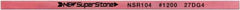 Value Collection - Flat Ceramic Finishing Stick - 100mm Long x 0.5mm Wide x 2mm Thick, 1,200 Grit - Benchmark Tooling
