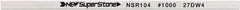 Value Collection - Flat Ceramic Finishing Stick - 100mm Long x 1mm Wide x 6mm Thick, 1,000 Grit - Benchmark Tooling