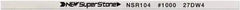 Value Collection - Flat Ceramic Finishing Stick - 100mm Long x 1mm Wide x 2mm Thick, 1,000 Grit - Benchmark Tooling