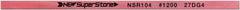 Value Collection - Flat Ceramic Finishing Stick - 100mm Long x 2mm Wide x 10mm Thick, 1,200 Grit - Benchmark Tooling
