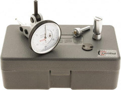 SPI - 0.06" Range, 0.0005" Dial Graduation, Vertical Dial Test Indicator - 1-1/2" White Dial, 0-15-0 Dial Reading, Accurate to 0.0012" - Benchmark Tooling