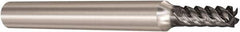 Seco - 4mm, 5 Flute, Single End, Solid Carbide, Corner Chamfer End Mill - 57mm OAL, 48° Helix, Right Hand Flute, 10mm LOC, Right Hand Cut - Benchmark Tooling