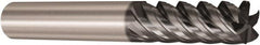 Seco - 12mm, 5 Flute, Single End, Solid Carbide, Corner Chamfer End Mill - 83mm OAL, 48° Helix, Right Hand Flute, 30mm LOC, Right Hand Cut - Benchmark Tooling