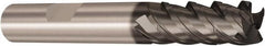 Seco - 6mm, 4 Flute, Single End, Solid Carbide, Corner Chamfer End Mill - 57mm OAL, 48° Helix, Right Hand Flute, 15mm LOC, Right Hand Cut - Benchmark Tooling