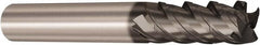 Seco - 6mm, 4 Flute, Single End, Solid Carbide, Corner Chamfer End Mill - 57mm OAL, 48° Helix, Right Hand Flute, 15mm LOC, Right Hand Cut - Benchmark Tooling