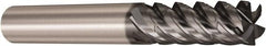 Seco - 6mm, 5 Flute, Single End, Solid Carbide, Corner Chamfer End Mill - 64mm OAL, 48° Helix, Right Hand Flute, 23mm LOC, Right Hand Cut - Benchmark Tooling