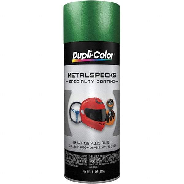 Dupli-Color - Metal Specks Shimmering Green Automotive Topcoat - 11 oz Aerosol Can - Benchmark Tooling