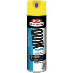 Krylon - 20 fl oz Yellow Marking Paint - 664' Coverage at 1" Wide, Water-Based Formula, 307 gL VOC - Benchmark Tooling