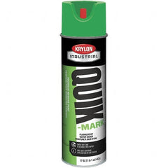 Krylon - 20 fl oz Green Marking Paint - 664' Coverage at 1" Wide, Water-Based Formula, 321 gL VOC - Benchmark Tooling