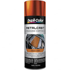 Dupli-Color - 11 oz Orange Anodized Automotive Heat Resistant Paint - Metallic Finish, 500°F Max Temp, Comes in Aerosol Can - Benchmark Tooling