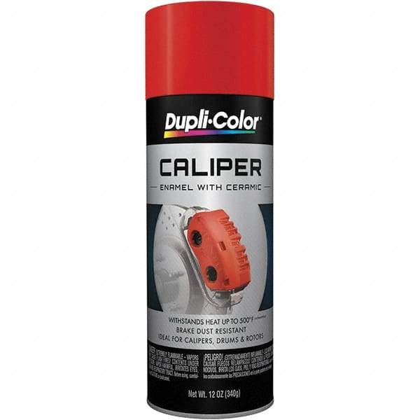 Dupli-Color - 12 oz Red Automotive Heat Resistant Paint - Gloss Finish, 500°F Max Temp, Comes in Aerosol Can - Benchmark Tooling