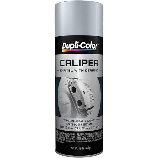 Dupli-Color - 12 oz Silver Automotive Heat Resistant Paint - Gloss Finish, 500°F Max Temp, Comes in Aerosol Can - Benchmark Tooling