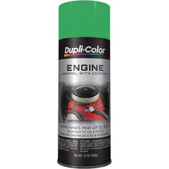 Dupli-Color - 12 oz Grabber Green Automotive Heat Resistant Paint - Gloss Finish, 500°F Max Temp, Comes in Aerosol Can - Benchmark Tooling