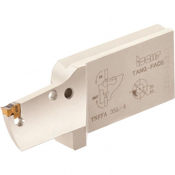 Iscar - 4" Groove Width, 27mm Max Depth of Cut, Left Hand Cut, TNFFA Indexable Grooving Blade - TNF-M Insert Style, Series TangFace - Benchmark Tooling