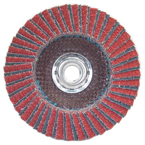 5″ × 5/8″-11″ Flap Disc RedHeat Type 29 Fiberglass 80 Grit - Benchmark Tooling