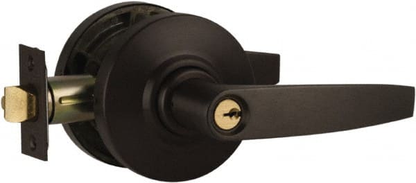 Schlage - Storeroom Lever Lockset for 1-3/8" Thick Doors - Exact Industrial Supply