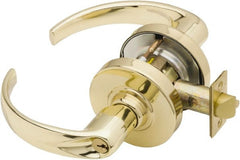 Storeroom Lever Lockset for 1-3/8″ Thick Doors Schlage C keyway, 2-3/4″ Backset, Bright Brass Finish