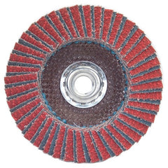 ‎4-1/2″ × 5/8″-11 60 Grit Type 27 Red Heat Flap Disc - Benchmark Tooling