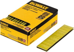 DeWALT - 1-1/4" Long x 1/4" Wide, 18 Gauge Crowned Construction Staple - Steel, Copper Finish, Chisel Point - Benchmark Tooling